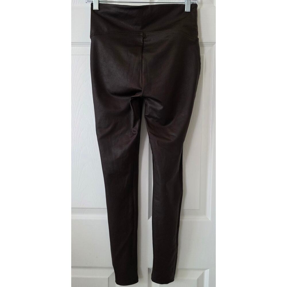 Seven7 Brown Faux Leather Leggings Women's Size Small - Picture 2 of 9